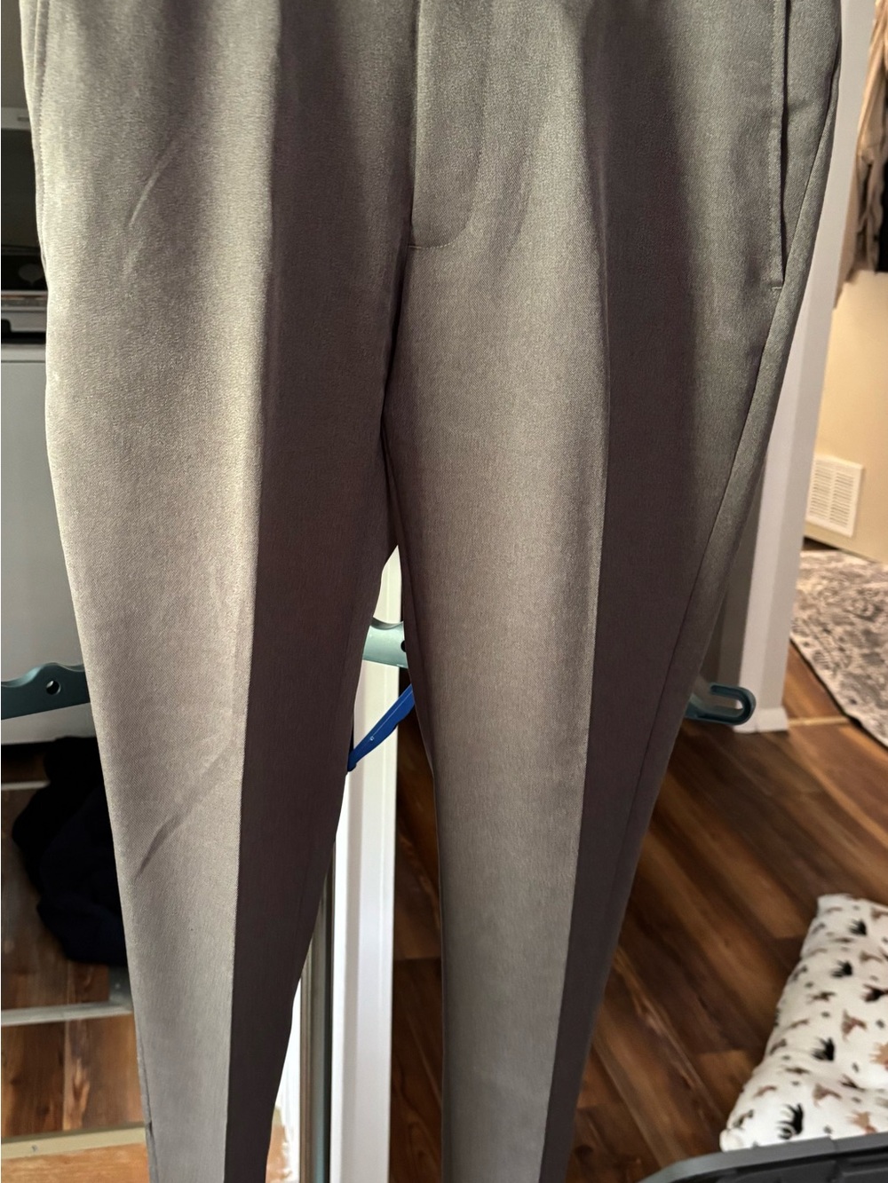 Van Heusen Men's Slim Dress Pants – Gray